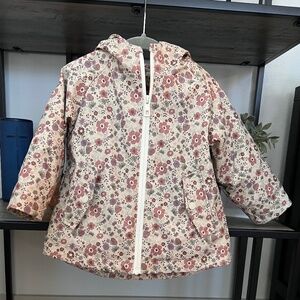 Zara kids floral rain jacket